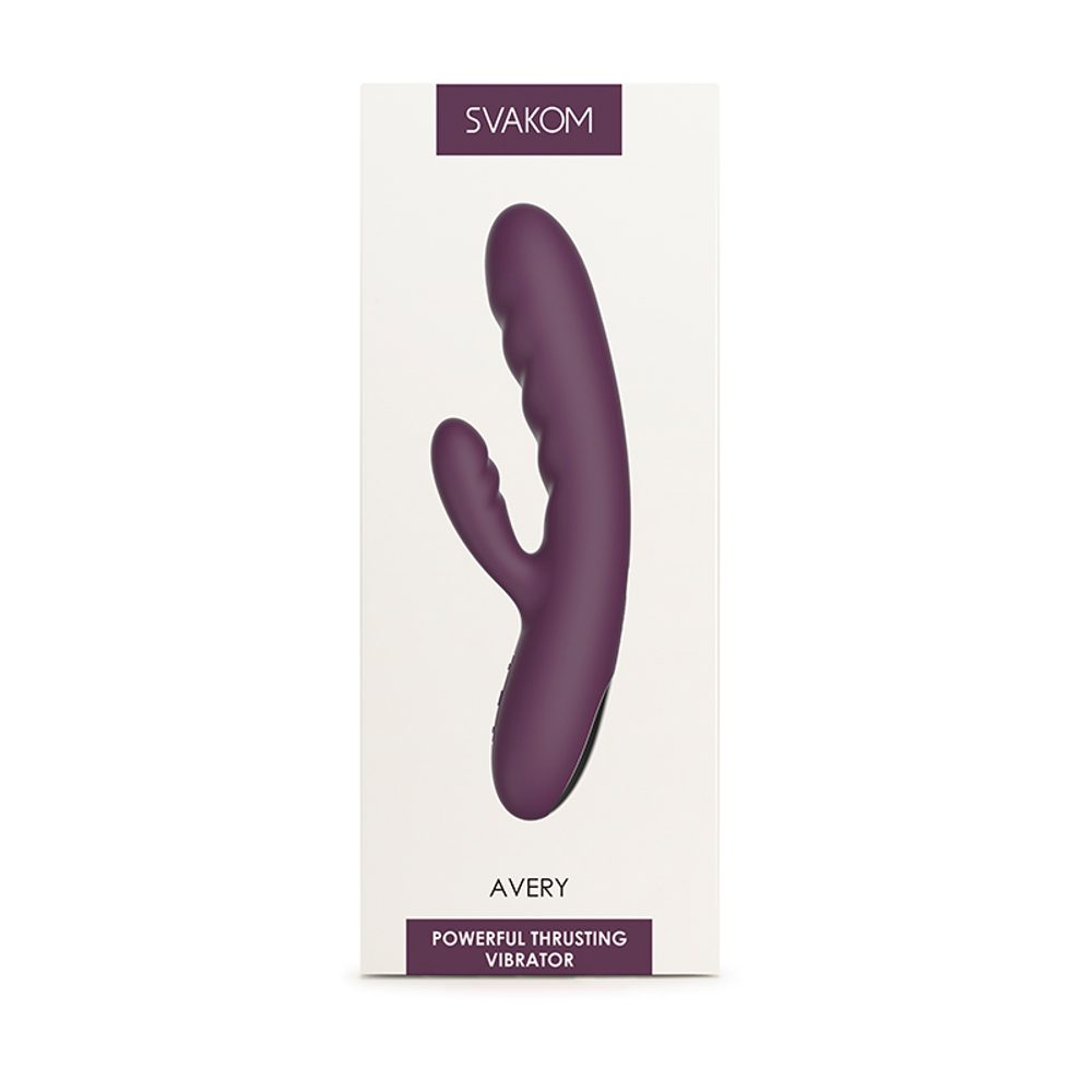 Svakom Avery Powerful Thrusting Vibrator Lilac - Obrázek 5