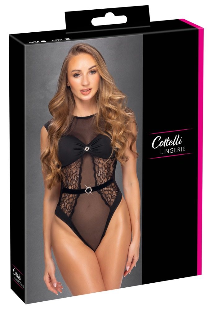 Cottelli Seductively Transparent Body 2645025 Black (obrázek 8)