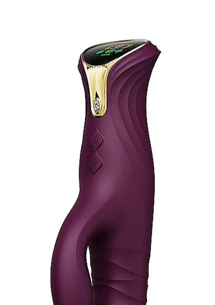 Zalo Mose Thrusting Rabbit Vibrator Purple - Obrázek 3