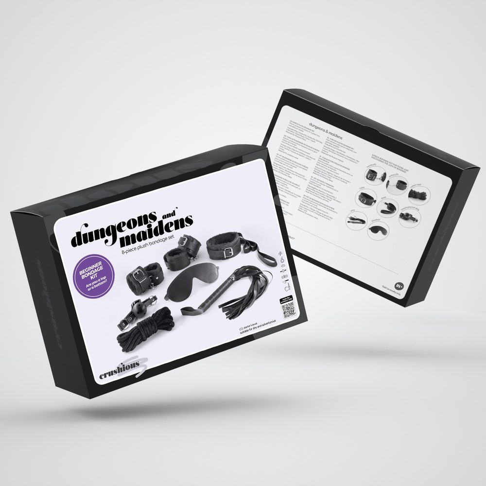 Crushious Dungeons & Maidens BDSM Kit Black (obrázek 3)
