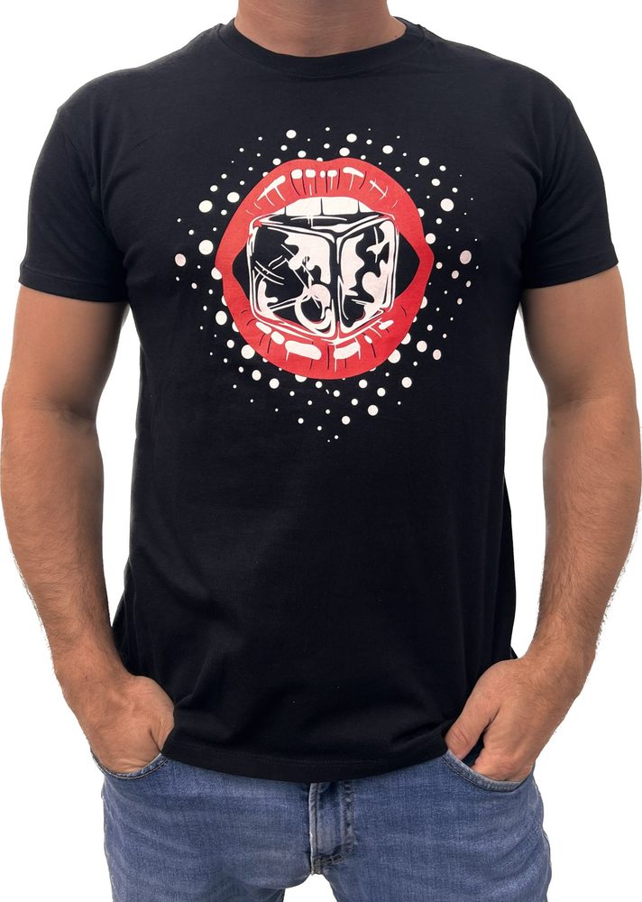 Pánské tričko erotický veletrh vzor rty