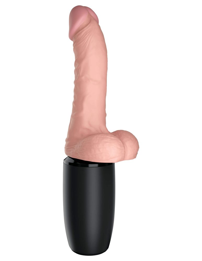 Pipedream King Cock Plus Triple Threat 6.5″ Thrusting Cock With Balls