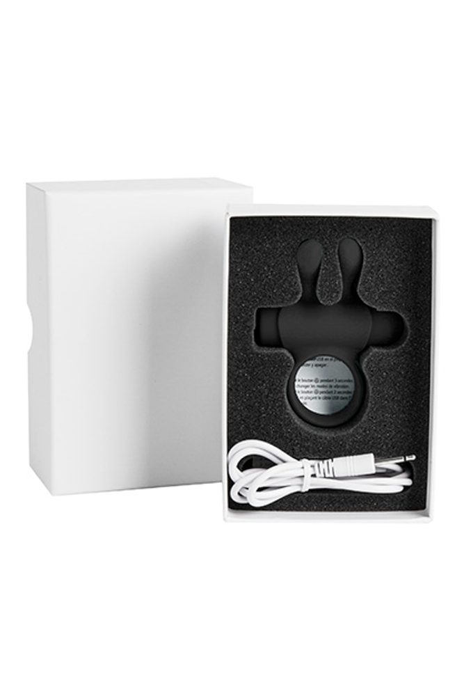 S Pleasures Premium Line Rabbit Ring Rechargeable Black - Obrázek 3