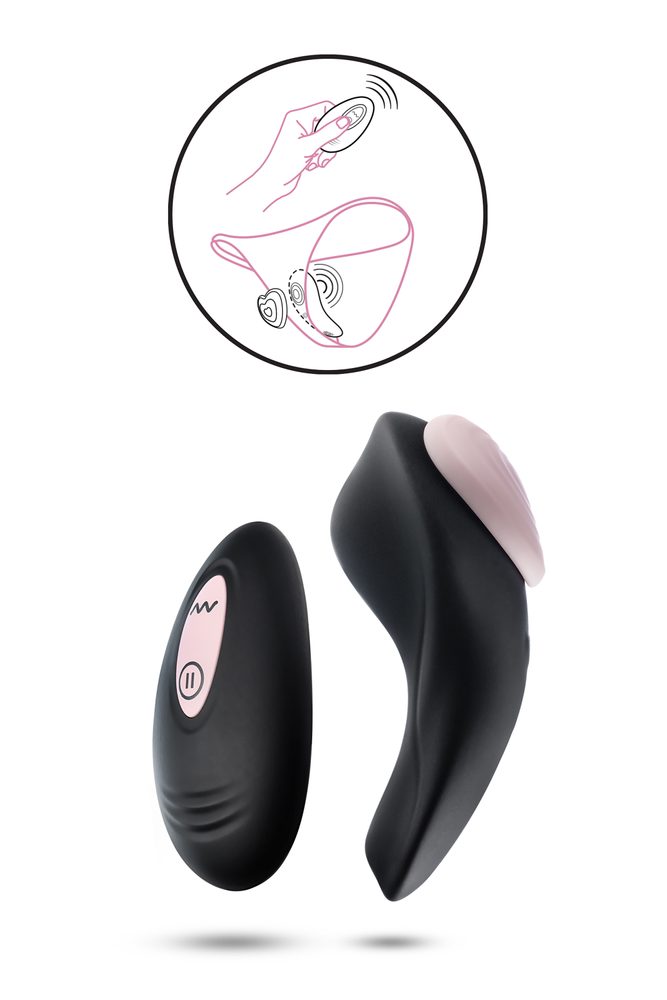 Blush Temptasia Heartbeat Panty Vibe with Remote Black-Pink - Obrázek 6
