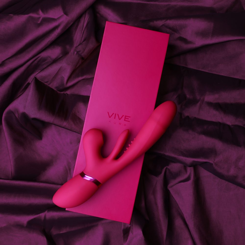 Vive Kura Thrusting G Spot with Flapping Tongue and Pulse Wave Stimulator Pink - Obrázek 7