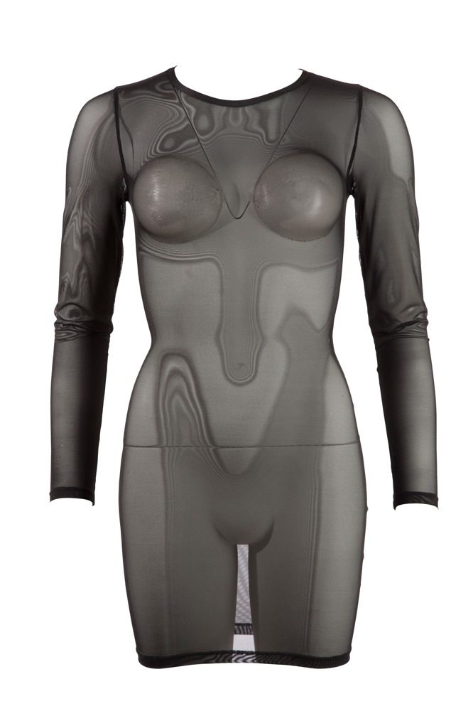 Kompletně průsvitné minišaty s dlouhými rukávy - Obrázek 5