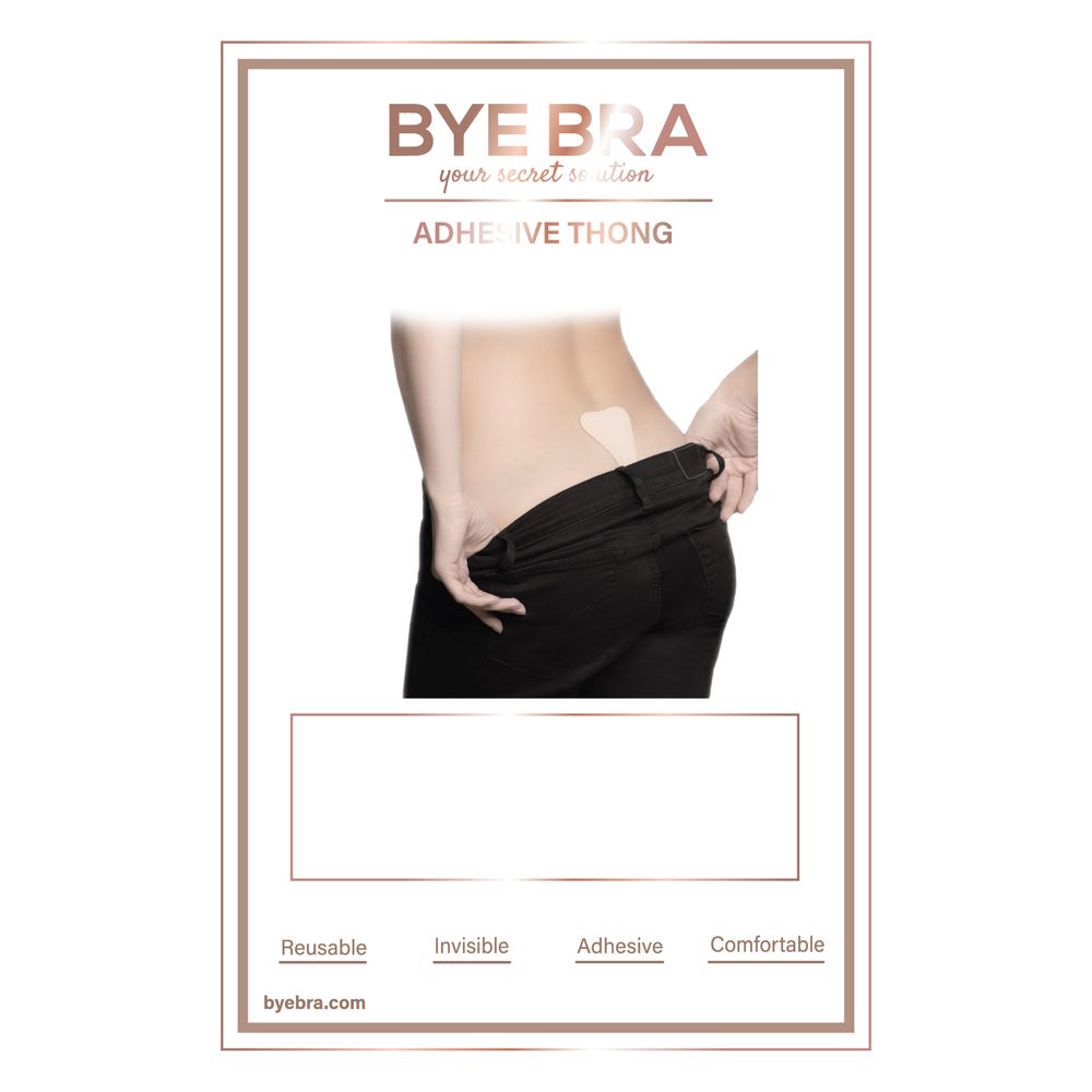 Bye Bra Adhesive Thong Nude One Size - Obrázek 3