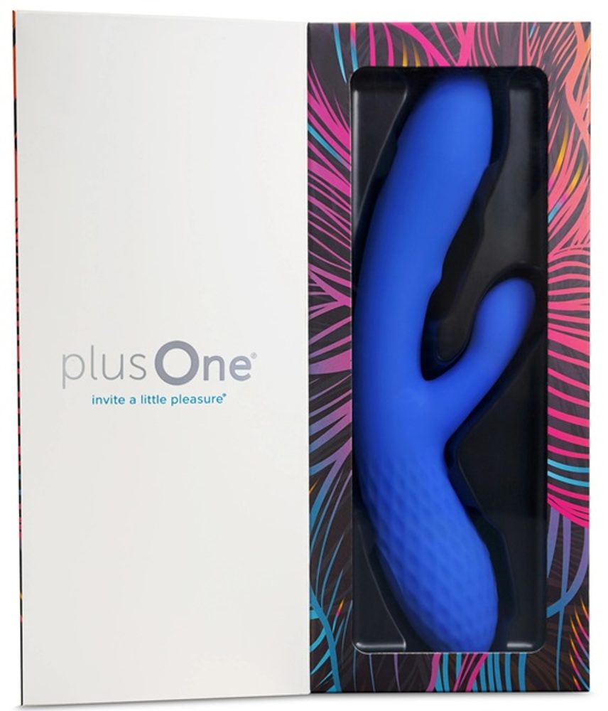 PlusOne Duální vibrační stimulátor, modrá - Obrázek 5