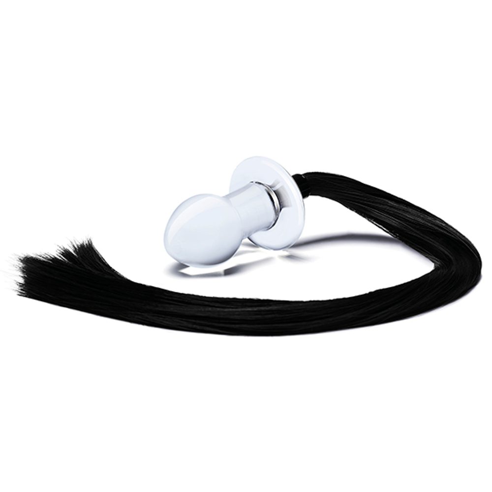 Gläs Horse Tail Glass Butt Plug - Obrázek 3