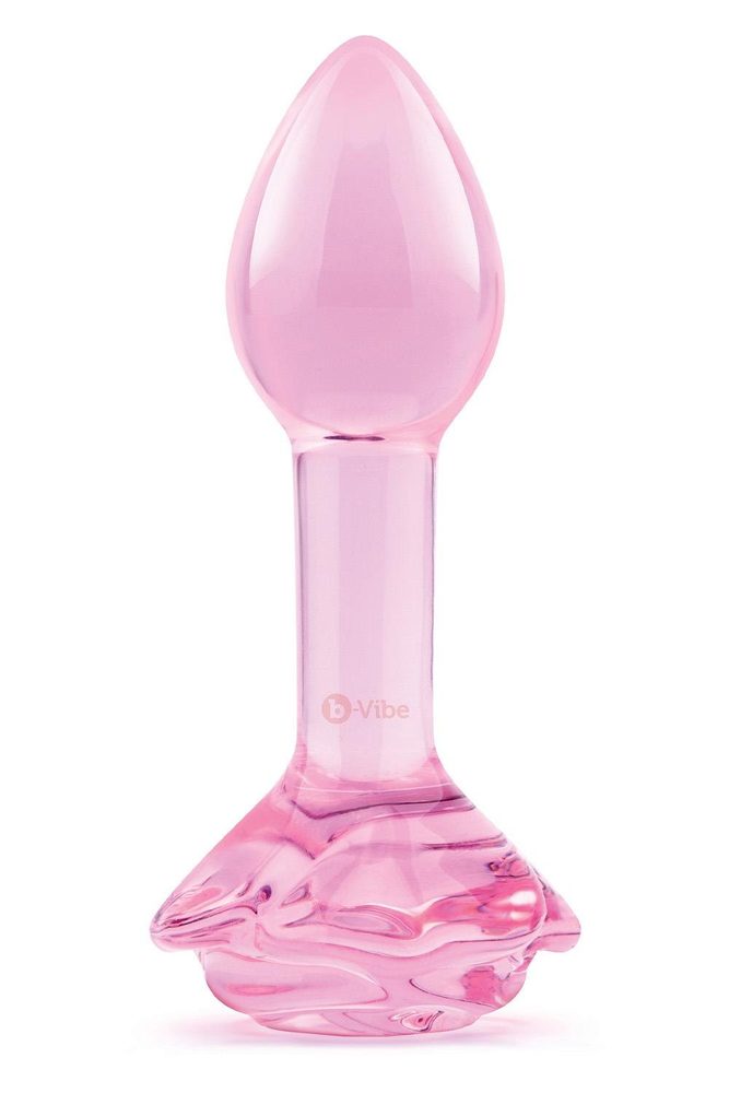Pink Roses Glass Butt Plug Training Set (obrázek 10)