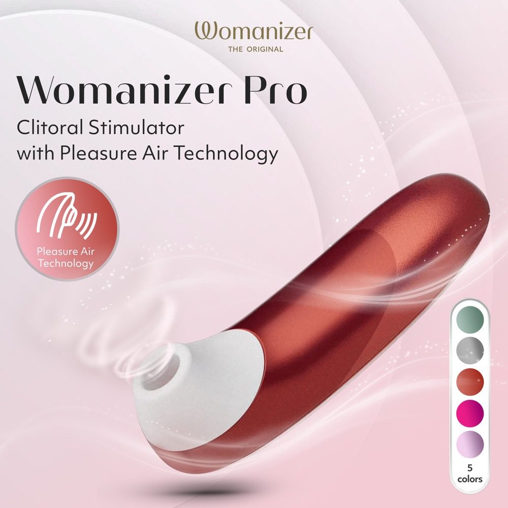 Womanizer Pro pulzátor na klitoris - červená (obrázek 6)