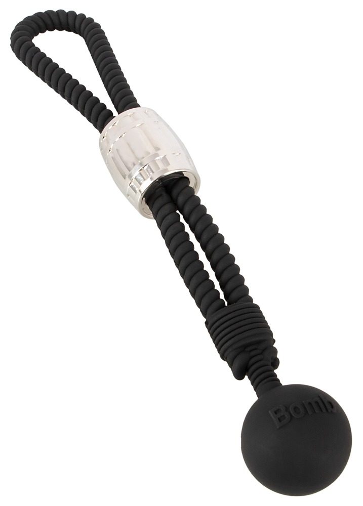 Rebel Heavy Rope Cock Strap with Ball Black (obrázek 8)