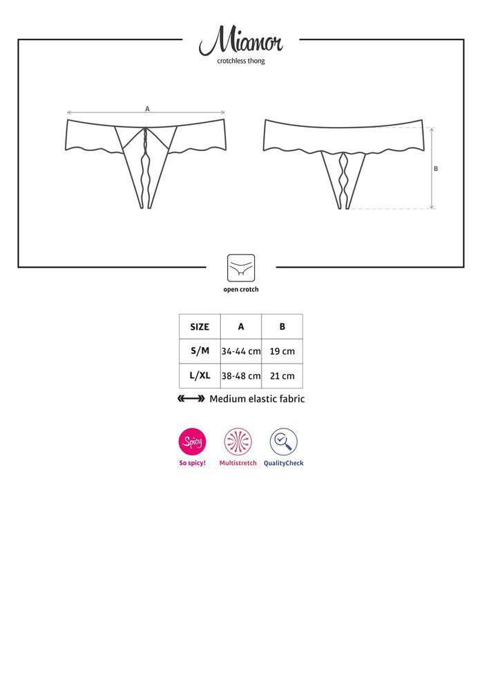 Tanga Obsessive Miamor otevřené - Obrázek 5