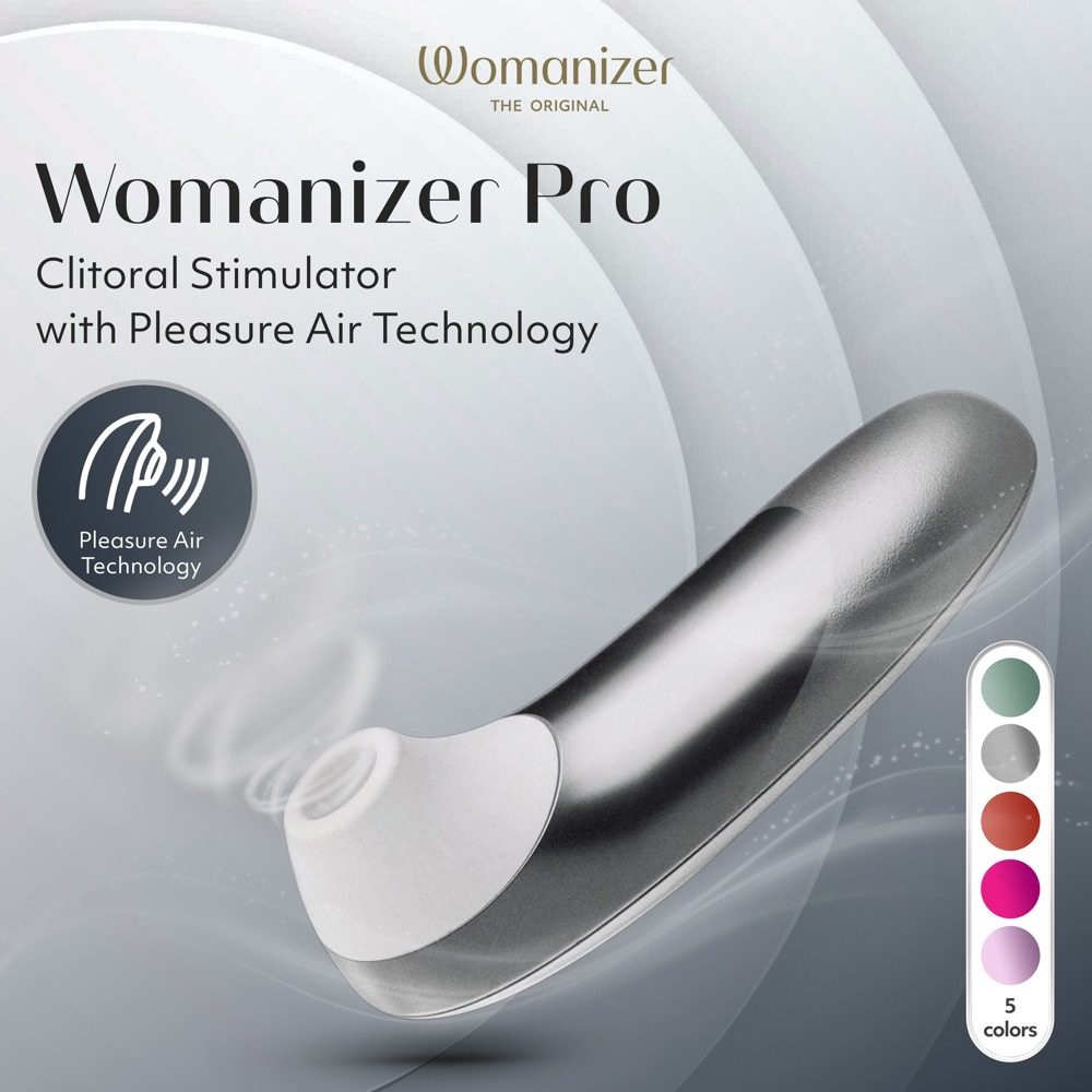 Womanizer Pro pulzátor na klitoris - stříbrná (obrázek 6)
