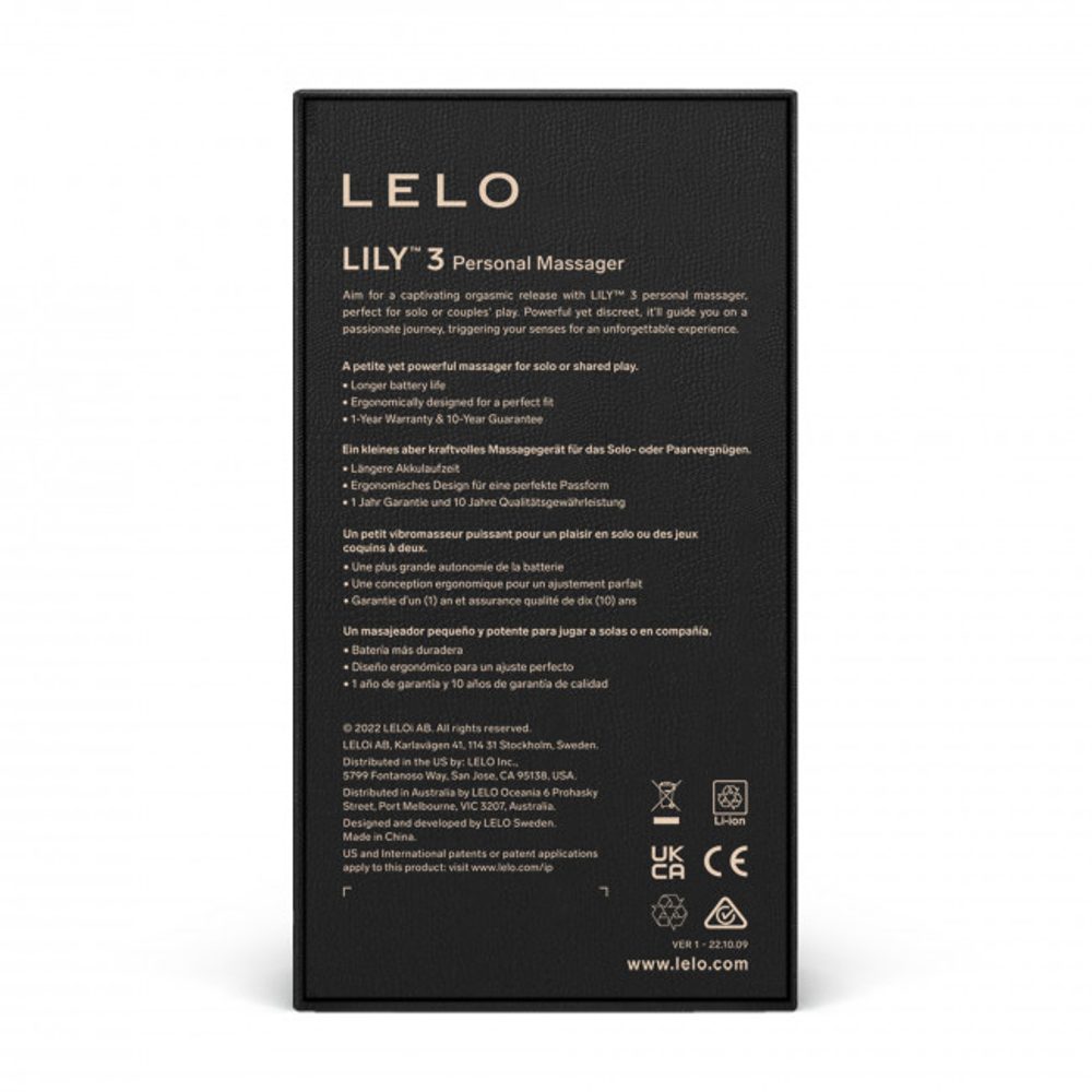 LELO Lily 3 Personal Massager Dark Plum - Obrázek 3