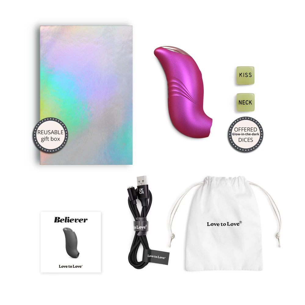 Believer Iridescent Berry stimulátor na klitoris Malinová - Obrázek 5