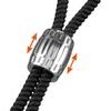 Rebel Heavy Rope Cock Strap with Ball Black