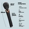CRUSHIOUS HOLLY RECHARGEABLE WAND MASSAGER BLACK