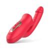 Teazers Dildo with Clitoris Stimulator Red