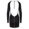 Cottelli Mini Dress with Large Cut Out at the Back 2719266 Black