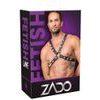 Zado Leather X Shaped Chest Harness 2010313 Black