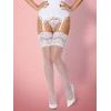 Obsessive Punčochy 810-STO white stockings Bílá