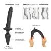 strap-on-me Realistic Switch Plug-in 2in1 Dildo & Butt Plug Black L