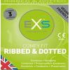 EXS Ribbed and Dotted Condoms 3 ks (bez krabičky)