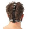 ZADO Leather Head Harness with Dildo