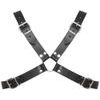 Zado Leather X Shaped Chest Harness 2010313 Black