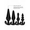 Sono No.80 4-Piece Butt Plug Set Black