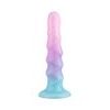 Lola Flow Unicorn silikonové dildo s vroubky 17 cm