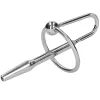 Ouch! Urethral Sounding Metal Plug with Ring