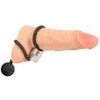 Rebel Heavy Rope Cock Strap with Ball Black