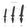 strap-on-me Realistic Switch Plug-in 2in1 Dildo & Butt Plug Black L