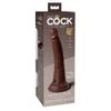 Pipedream King Cock Elite 7 Silicone Dual Density Cock Brown