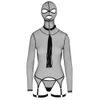 Bad Kitty Net Basque with Head Mask & Long Sleeves Set