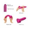 strap-on-me Sliding Skin Realistic Dildo Fuchsia S
