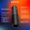 Arcwave Orbit Twisted Pleasure Rotating Stroker Black
