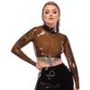 Latexový transparentní crop-top