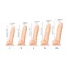 StrapOnMe Sliding Skin Realistic Dildo Size L Nude