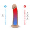 SilexD Model 2 Vibrating Premium Silicone Dual Density Dildo 7" with Remote