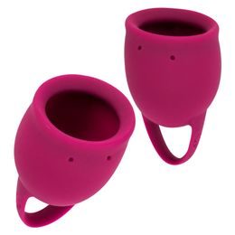 Lola Games Sada menstruačních kalíšků Natural Wellness Červená Pivoňka 2 ks