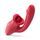 Teazers Dildo with Clitoris Stimulator Red