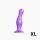 Strap-on-me Curvy XL vlnitý přísavkový dildo fialový