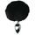 Sportsheets Sincerely Metal Bunny Butt Plug Black
