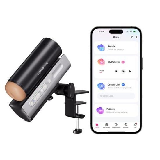 Lovense Solace Pro Automatic Thrusting Masturbator Black