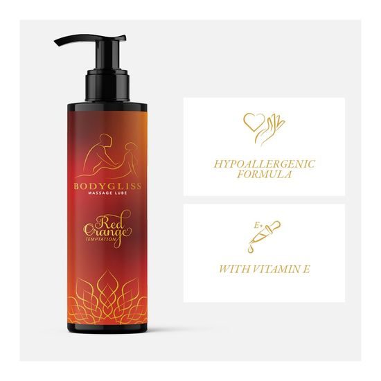 BodyGliss Massage Collection Silky Soft Oil Red Orange 150 ml