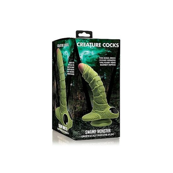 Creature Cocks Swamp Monster Scaly Silicone Dildo