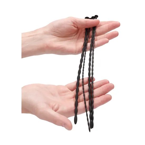 Ouch! Silicone Spiral Screw Plug Set Beginner Urethral Sounding